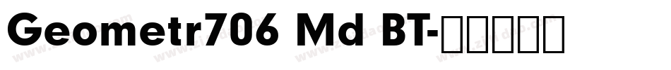 Geometr706 Md BT字体转换